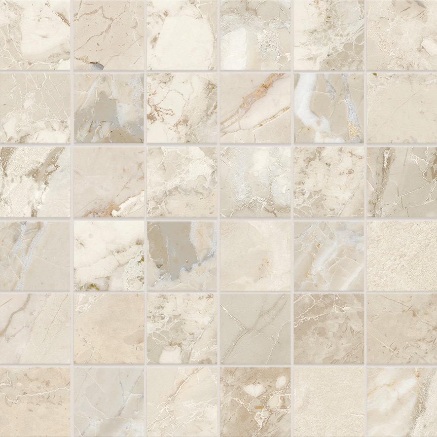 Dynasty Almond 2X2 Mosaic | Clon Digital Tile Catalog