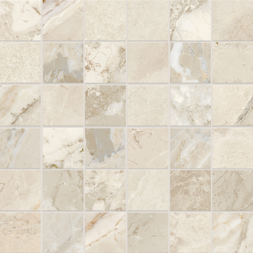 Dynasty Almond 2X2 Mosaic | Clon Digital Tile Catalog
