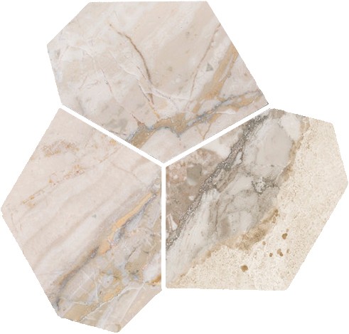 Dynasty Almond Polished/Matte 11X12 Eggs Mosaic | Clon Digital Tile Catalog