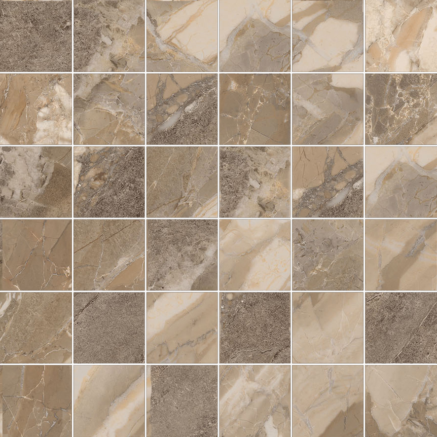 Dynasty Taupe 2X2 Mosaic | Clon Digital Tile Catalog