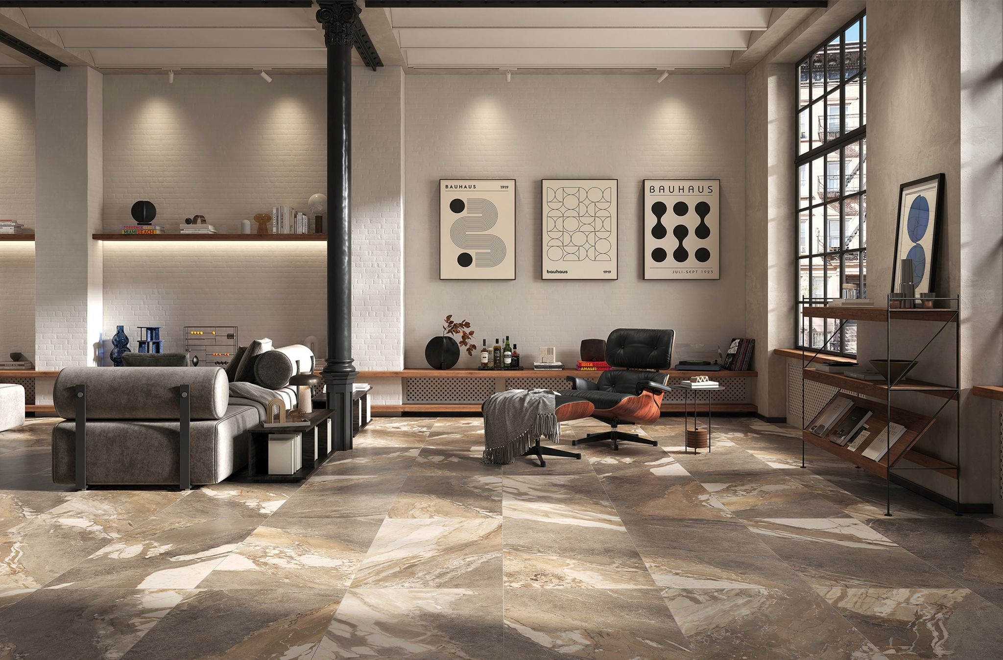 Dynasty Taupe Polished/Matte 24X48 | Clon Digital Tile Catalog