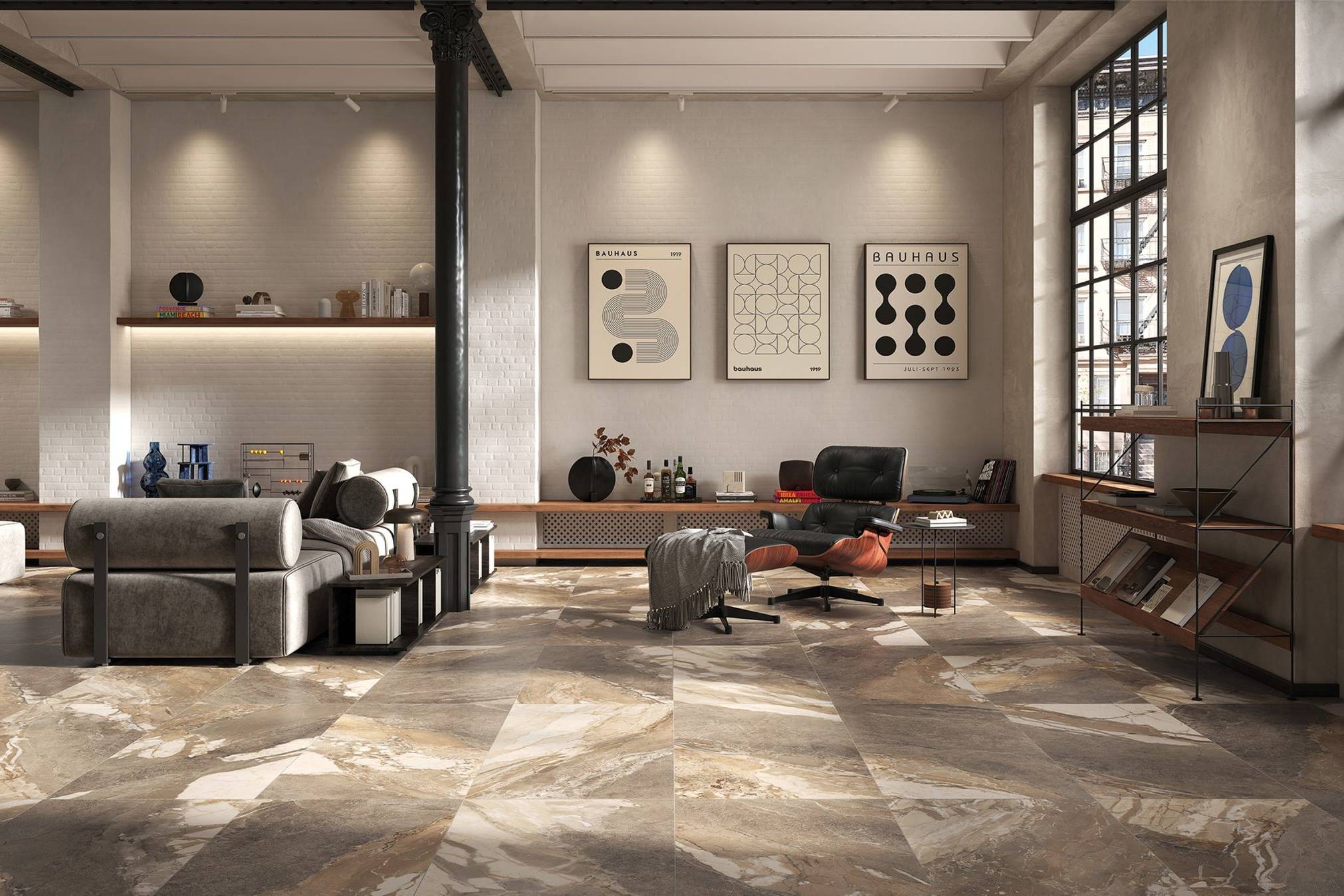 Dynasty Taupe Polished/Matte 24x48 1 | Clon Digital Tile Catalog