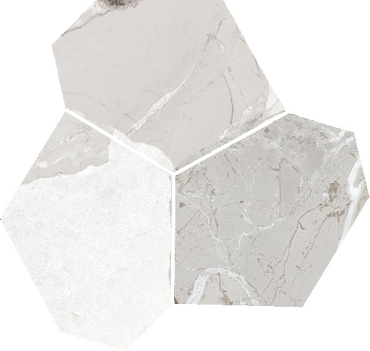 Dynasty White Polished/Matte 11X12 Eggs Mosaic | Clon Digital Tile Catalog