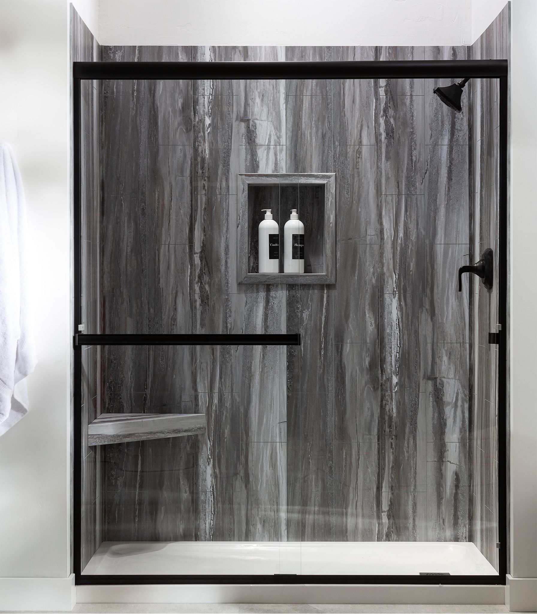 Hermitage Granite Shower Wall Kit 30x60x78 | Clon Digital Tile Catalog