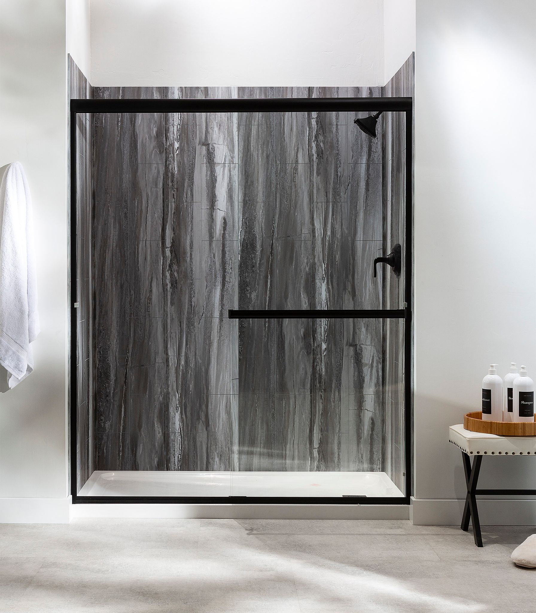 Hermitage Granite Shower Wall Kit 32x60x78 | Clon Digital Tile Catalog
