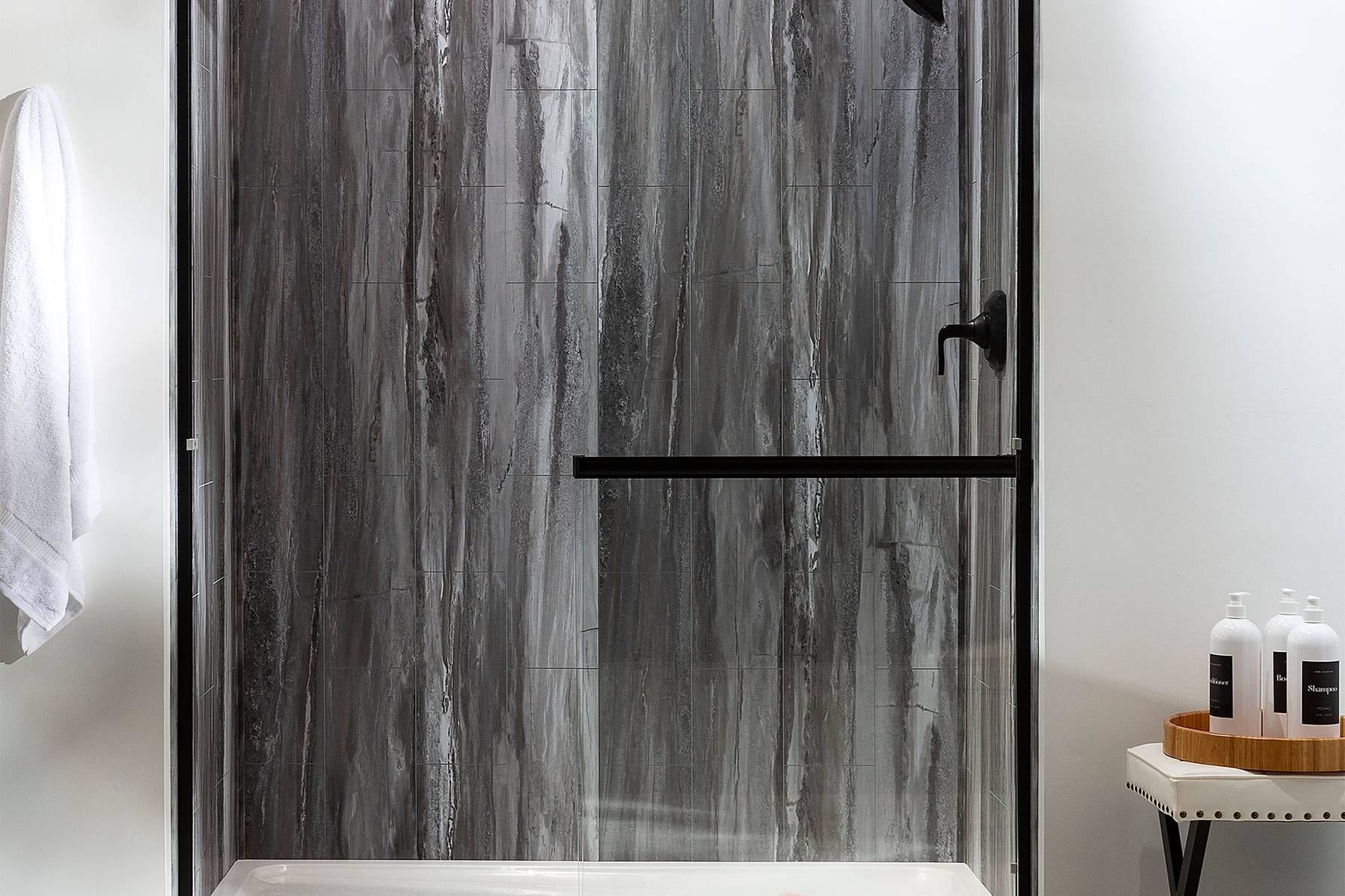 Hermitage Granite Shower Wall Kit 32x60x78 | Clon Digital Tile Catalog