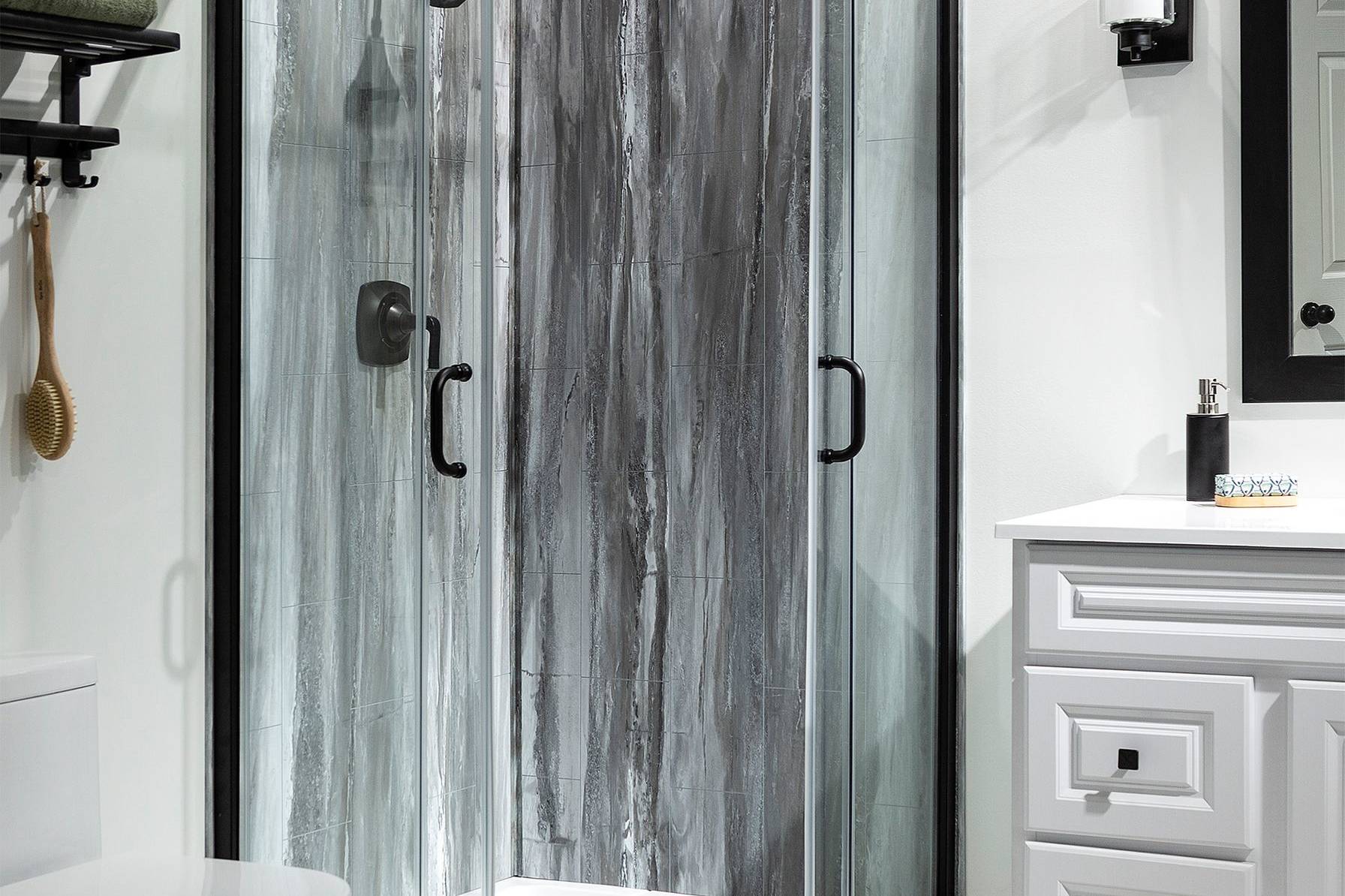 Hermitage Granite Shower Wall Kit 36x60x78 | Clon Digital Tile Catalog