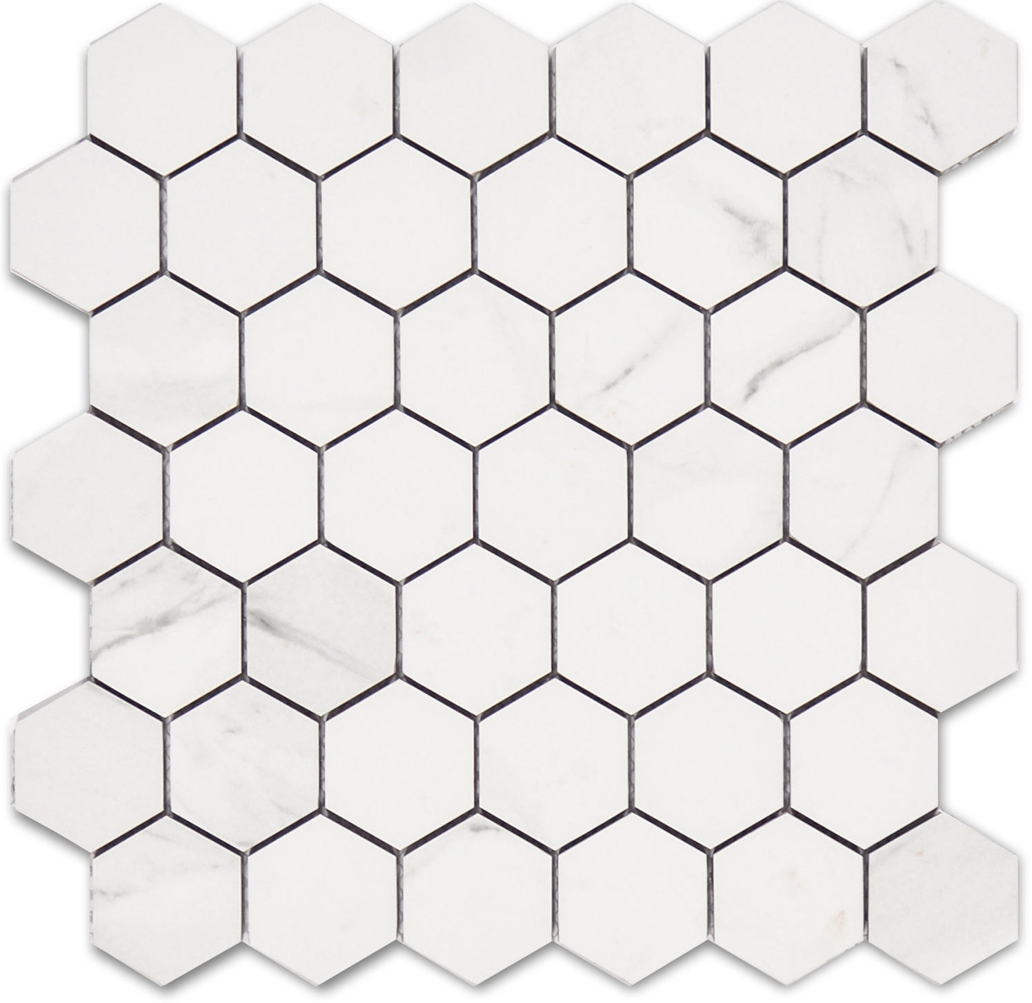 Treasure Statuario 2x2 Polished Hexagon Mosaic | Clon Digital Tile Catalog
