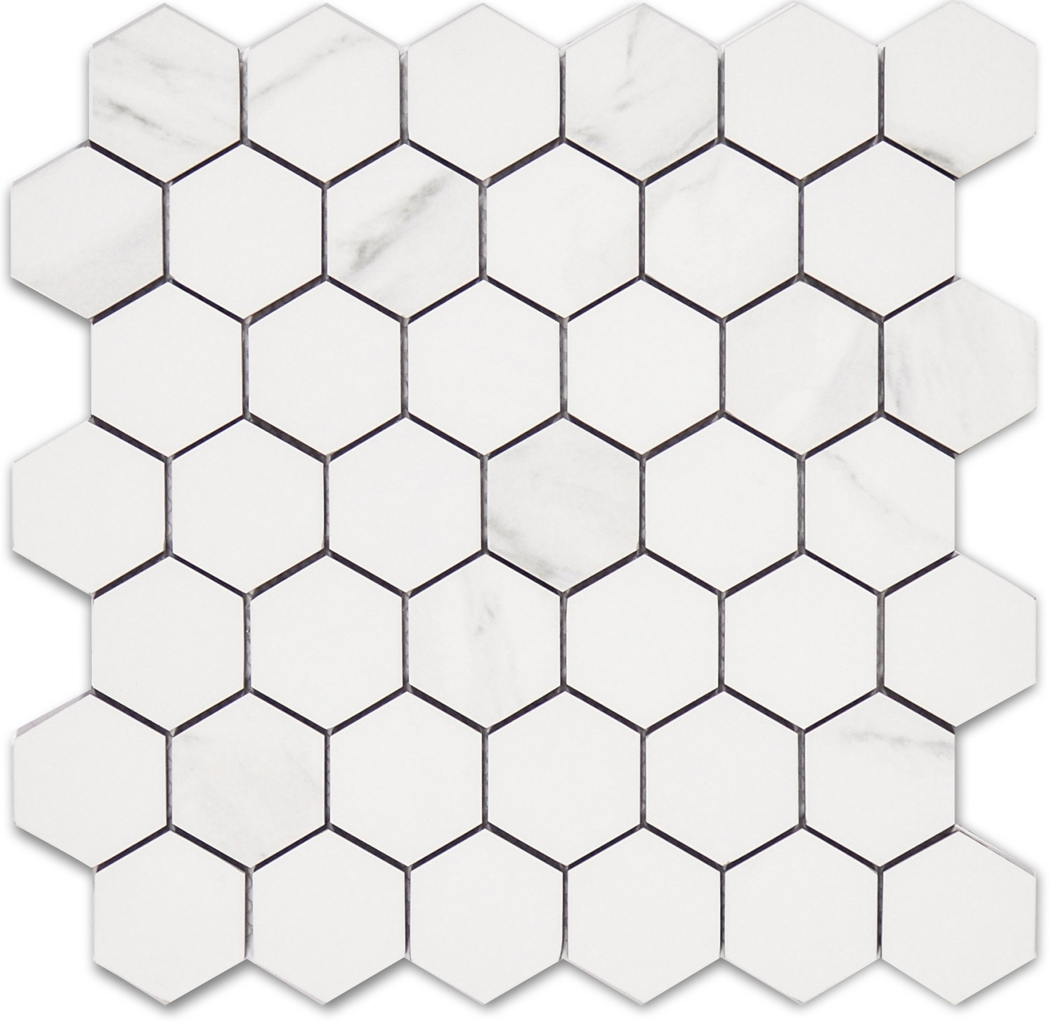 Treasure Statuario 2x2 Polished Hexagon Mosaic | Clon Digital Tile Catalog