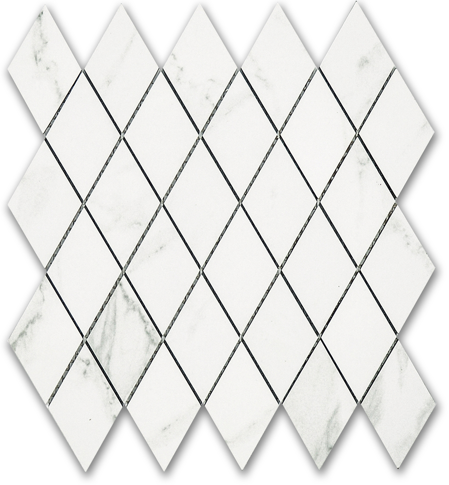 Treasure Statuario Polished Diamond Mosaic | Clon Digital Tile Catalog