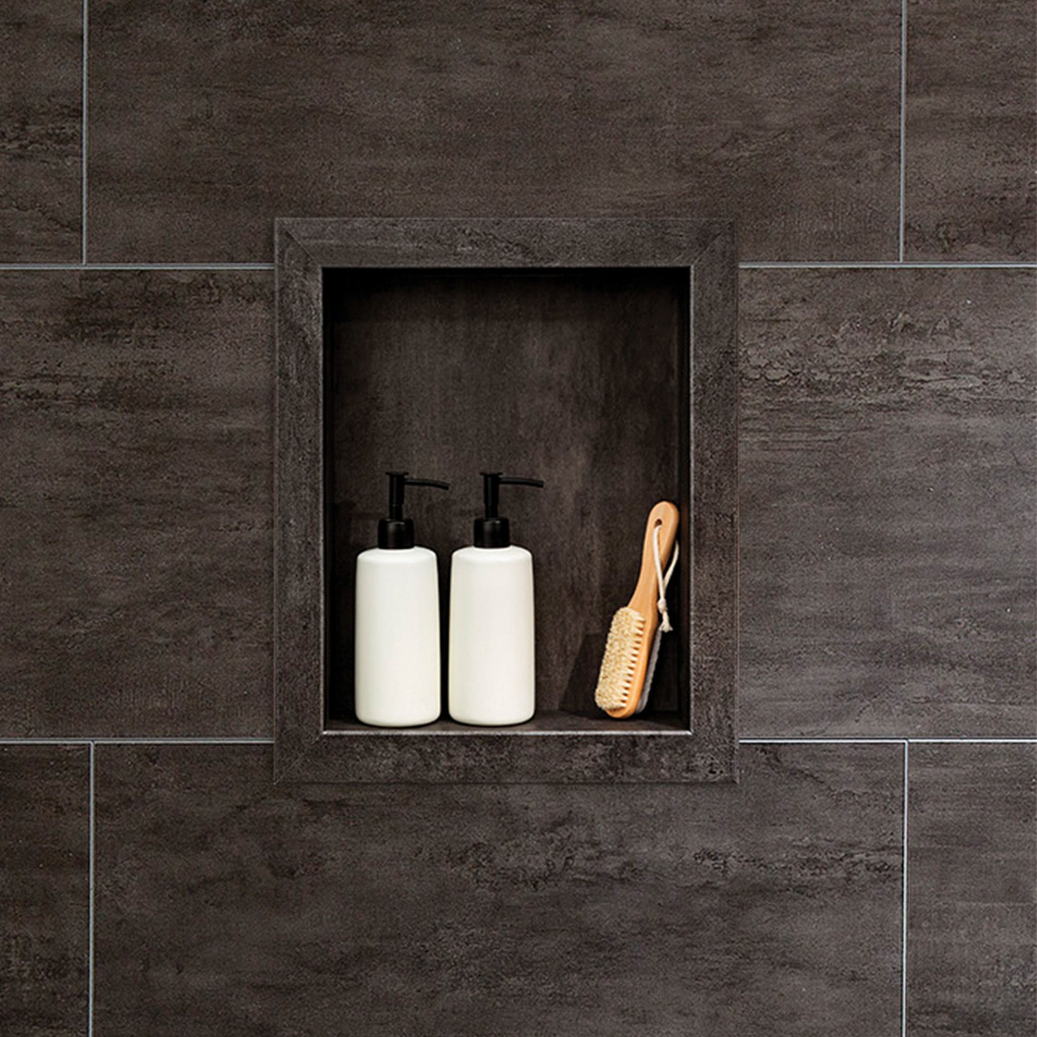Ashen Slate Shower Niche 14.5x12 Inside | Clon Digital Tile Catalog