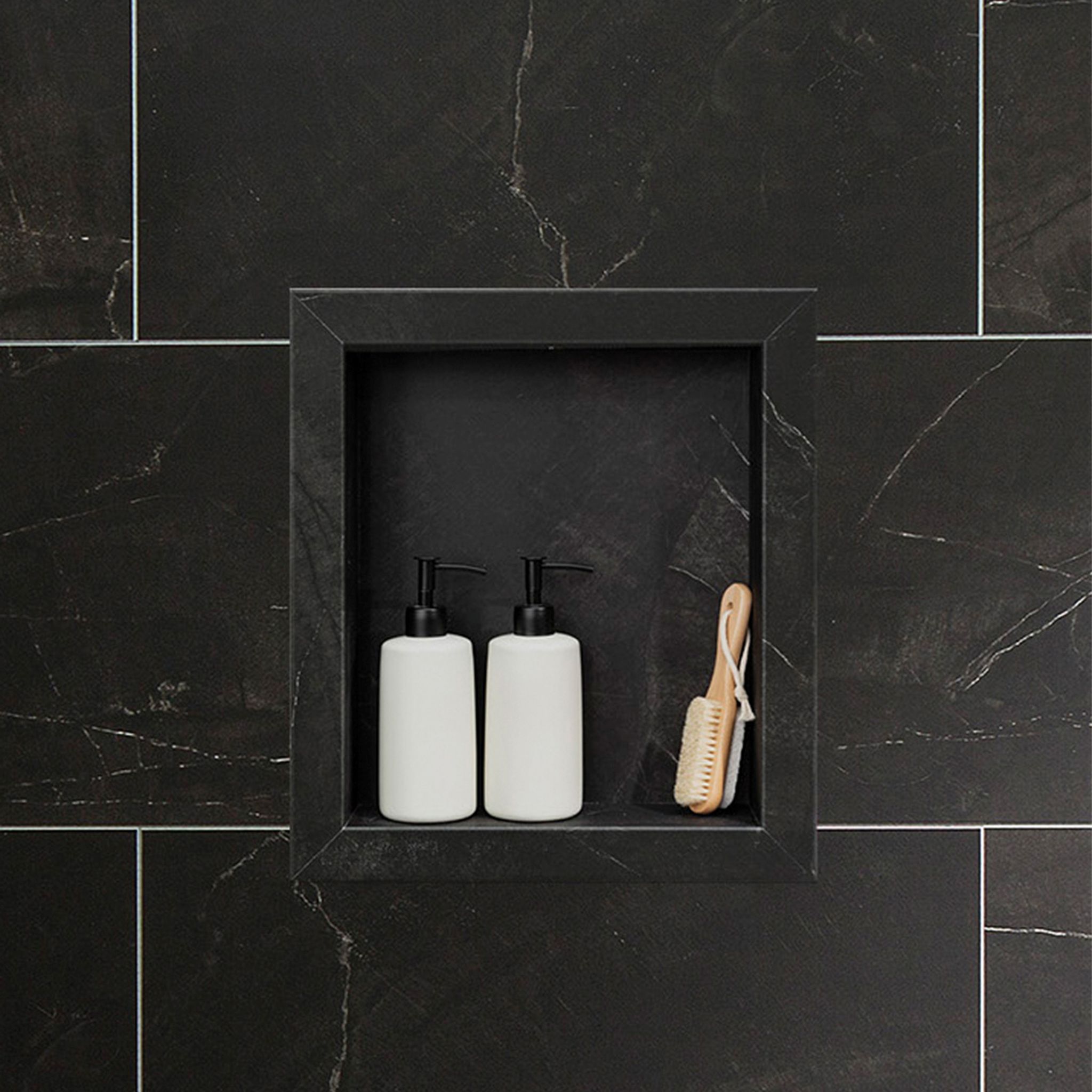 Black Ice Shower Niche 14.5 x12 Inside | Clon Digital Tile Catalog