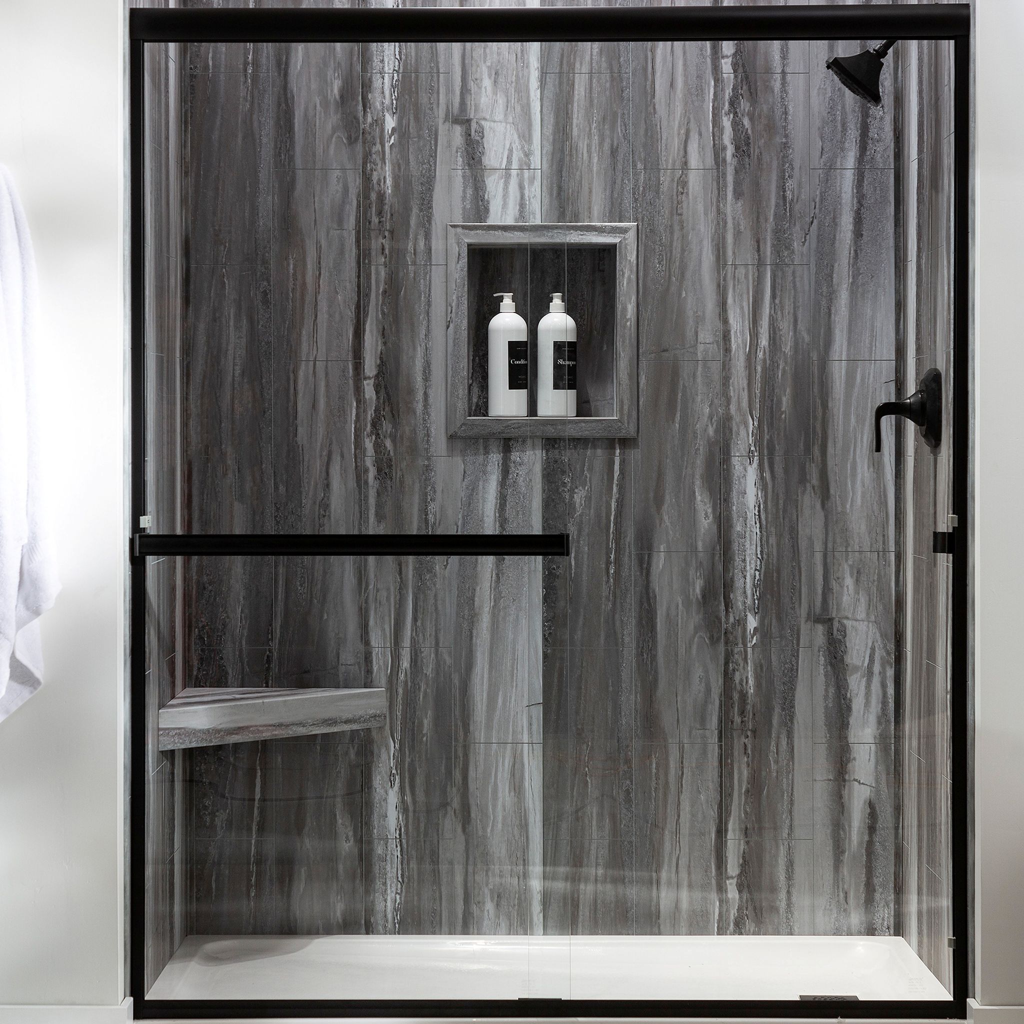 Hermitage Granite Shower Wall Kit 30x60x78 | Clon Digital Tile Catalog