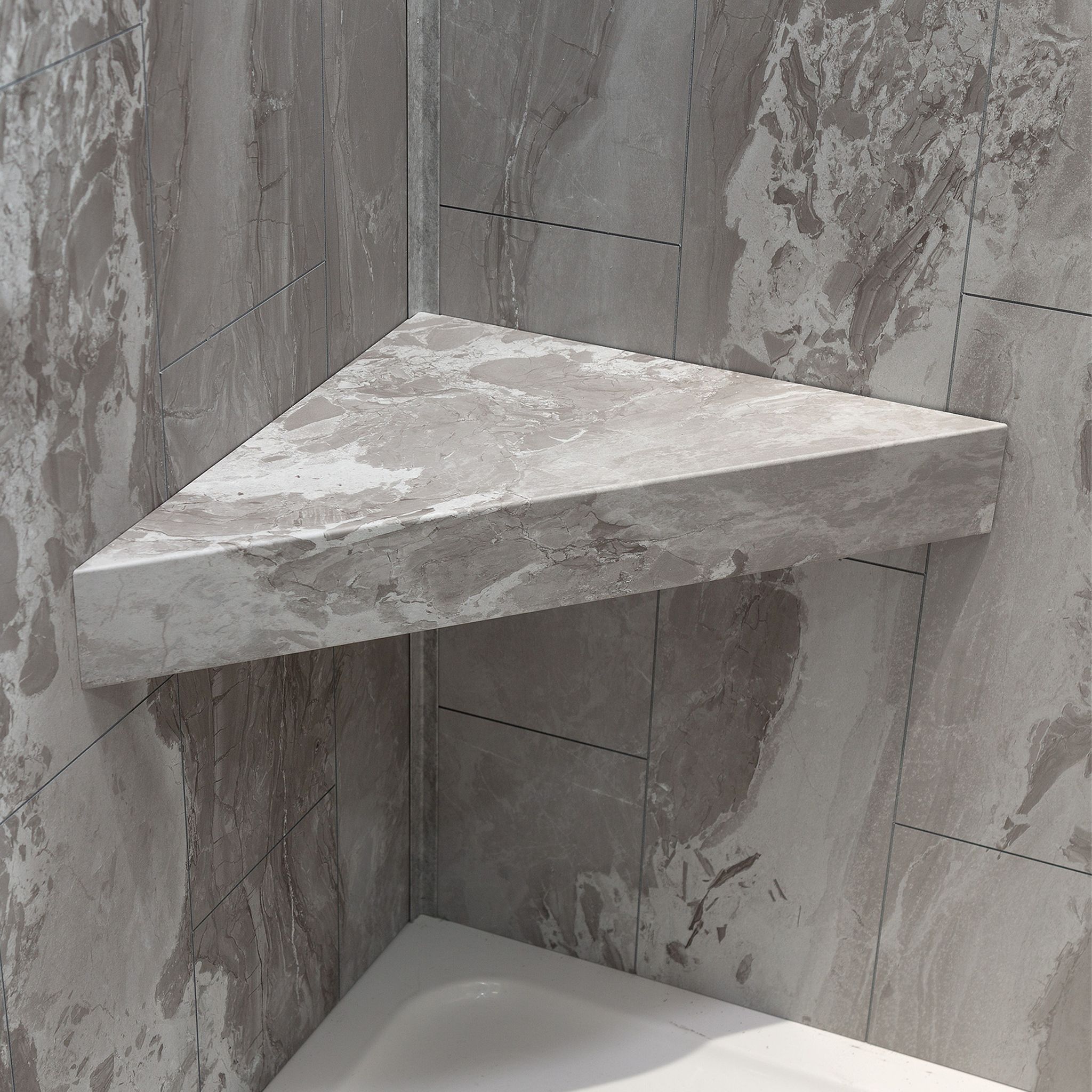 Smoky Sky Shower Bench 26x18.63x3 | Clon Digital Tile Catalog
