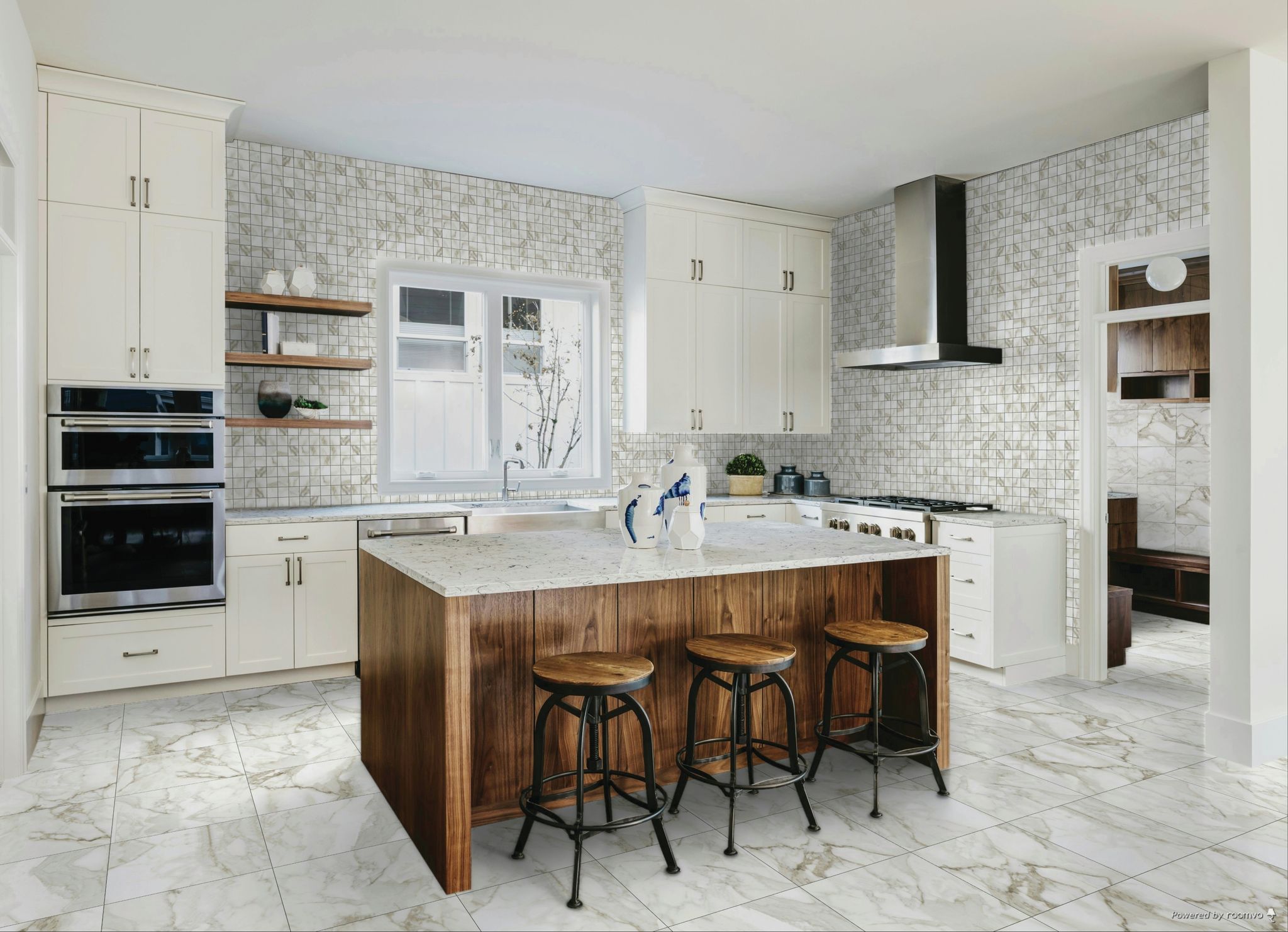 Florence 20X20F Calacatta Matte | Clon Digital Tile Catalog
