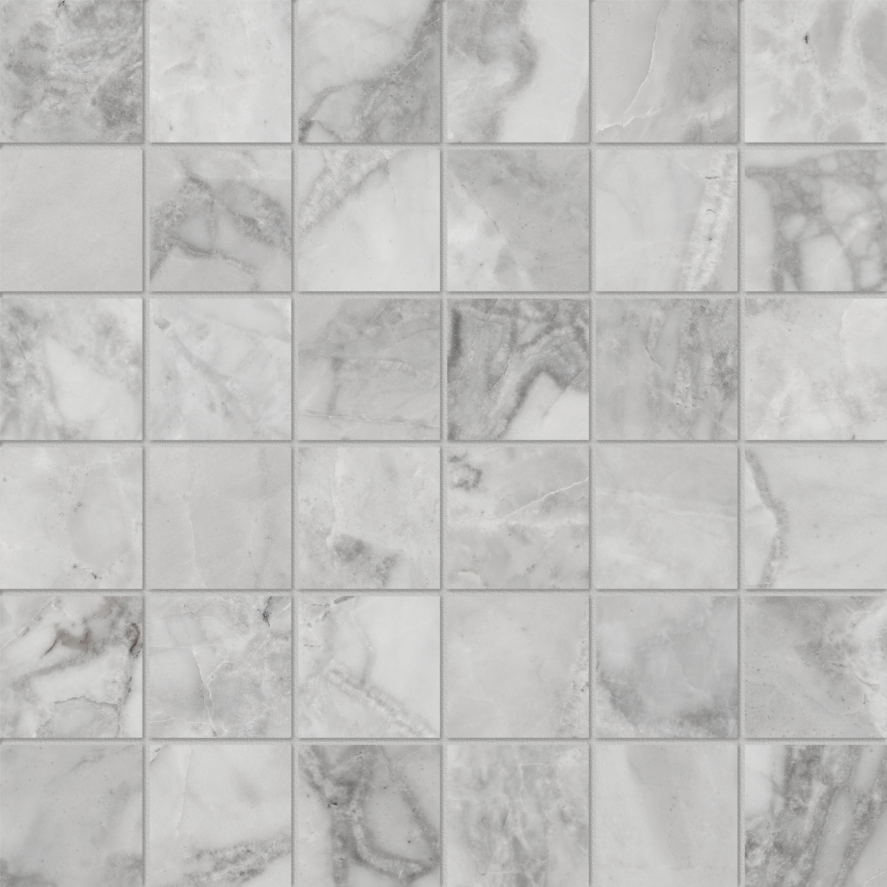 Florence 2X2 Grigio Matte Mosaic | Clon Digital Tile Catalog
