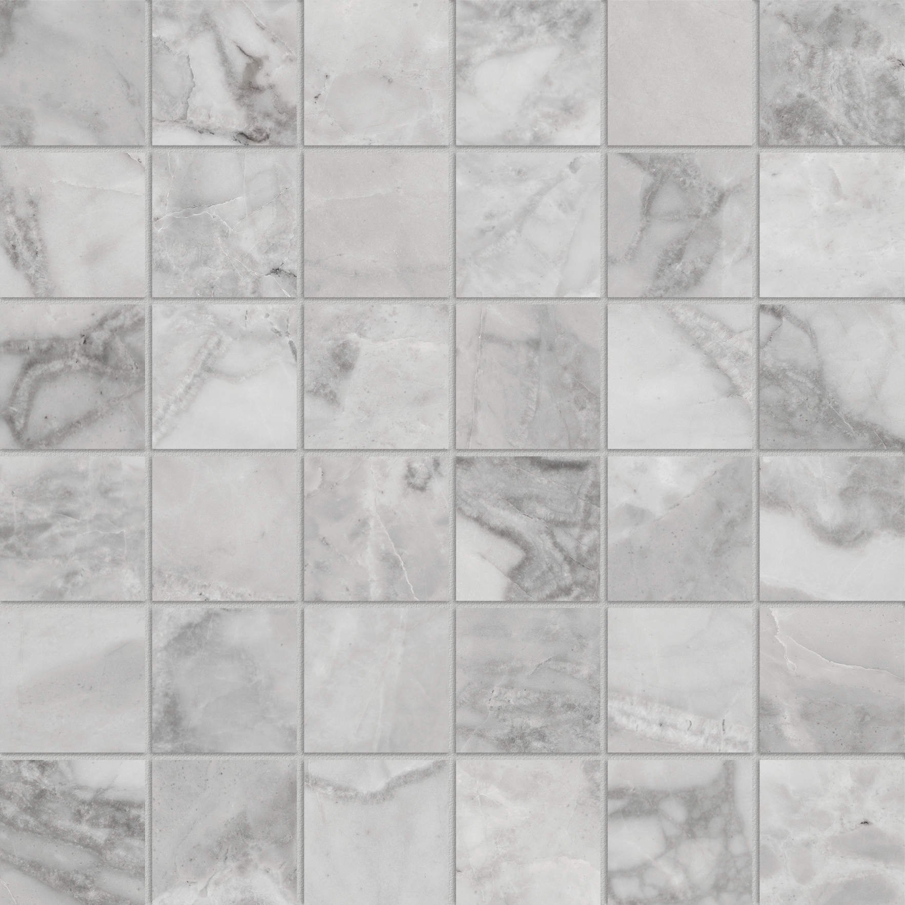 Florence 2X2 Grigio Matte Mosaic | Clon Digital Tile Catalog