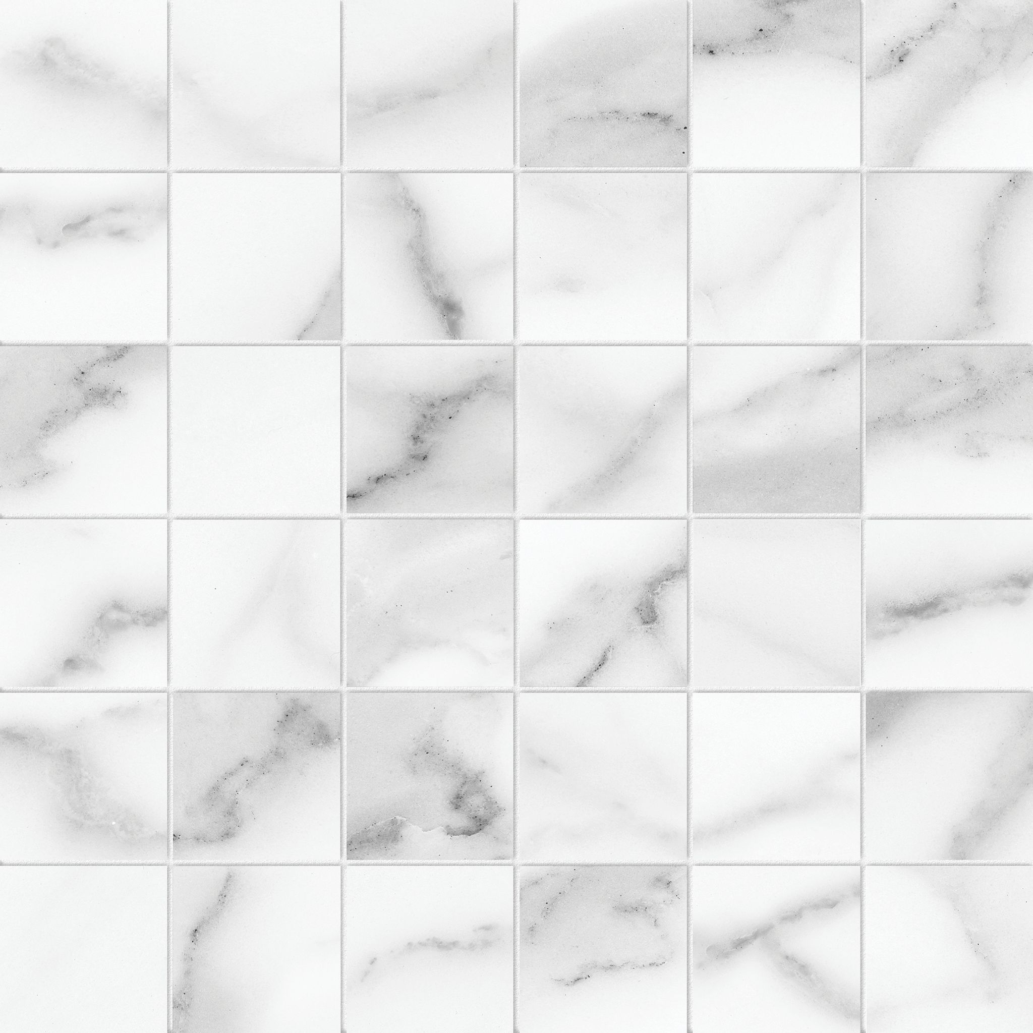 Florence 2X2 Statuario Matte Mosaic | Clon Digital Tile Catalog