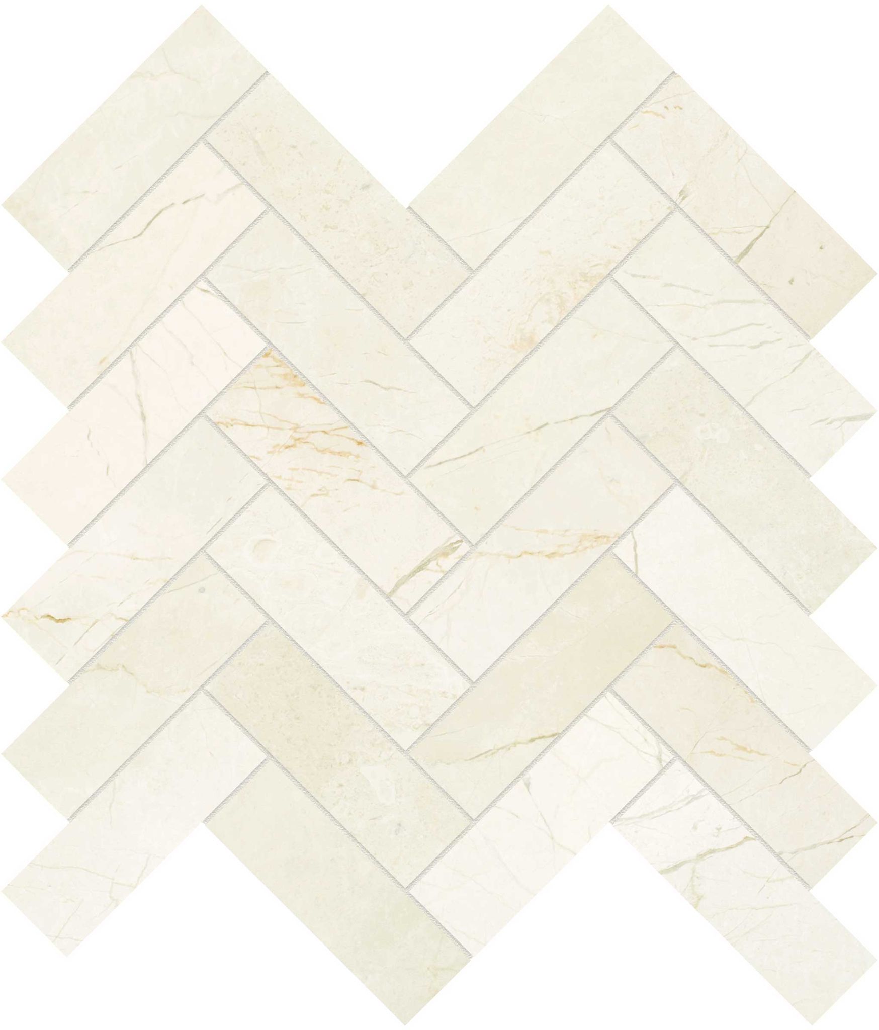 Avorio Crema 1.25x4 Herringbone Mosaic | Clon Digital Tile Catalog