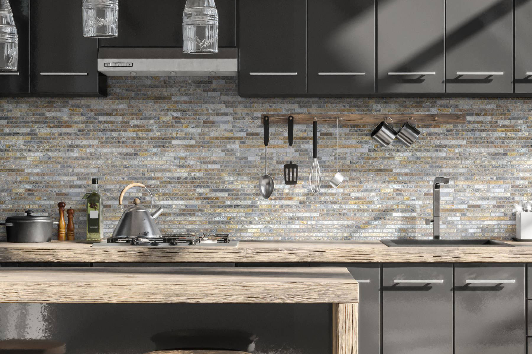 Baguette Royal Vein Mosaic | Clon Digital Tile Catalog