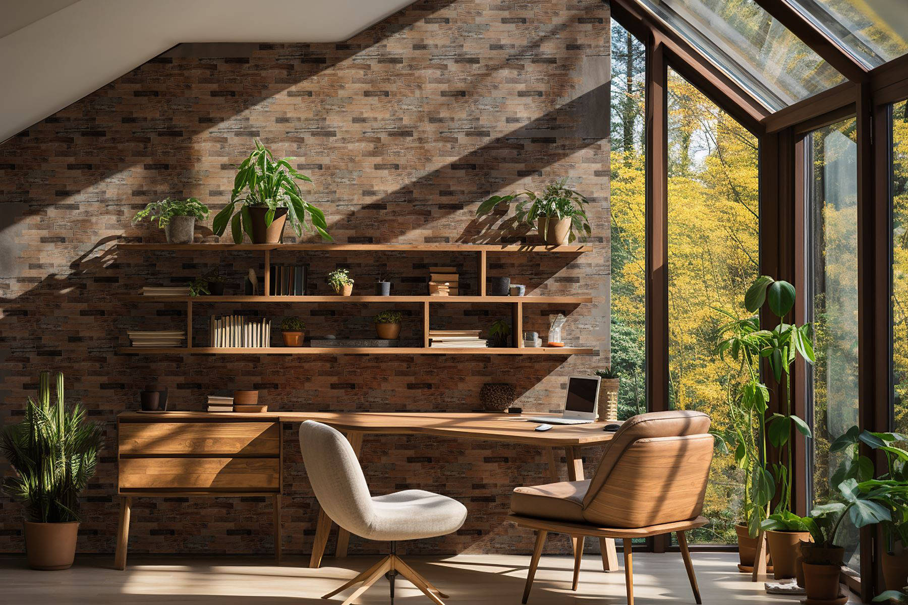 Beige Brown Mix Wood | Clon Digital Tile Catalog