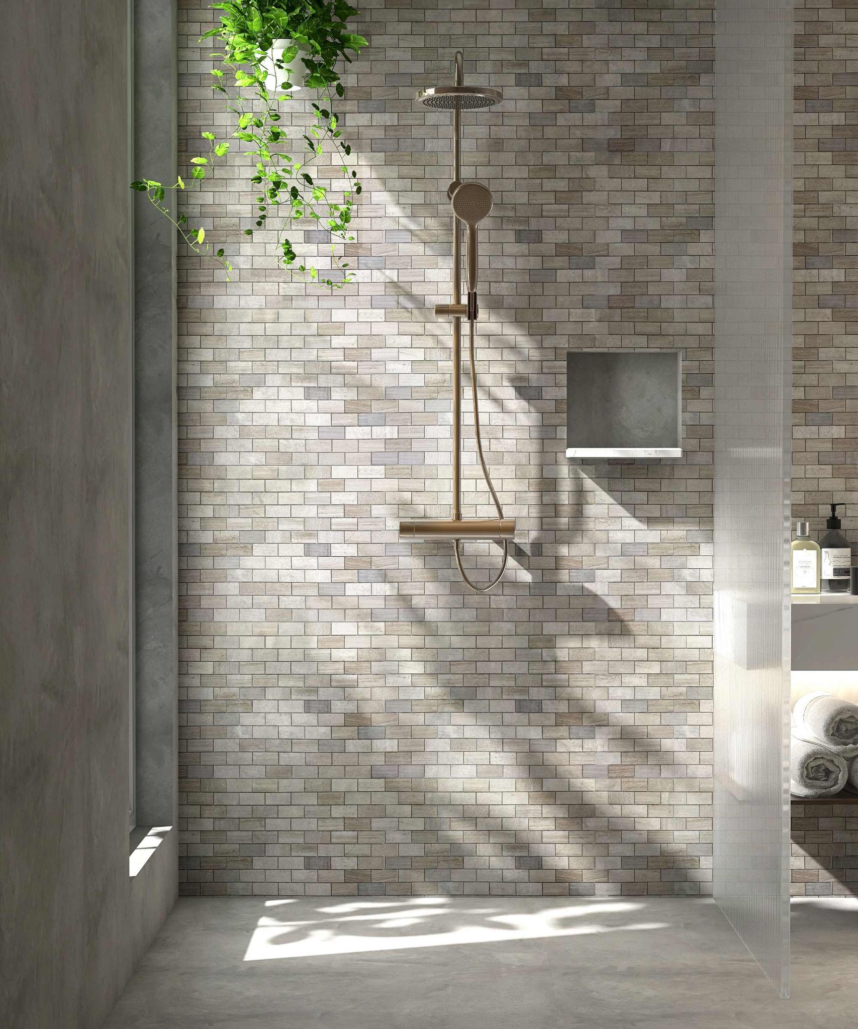 Brick Limestone Multi Finish Grey | Clon Digital Tile Catalog