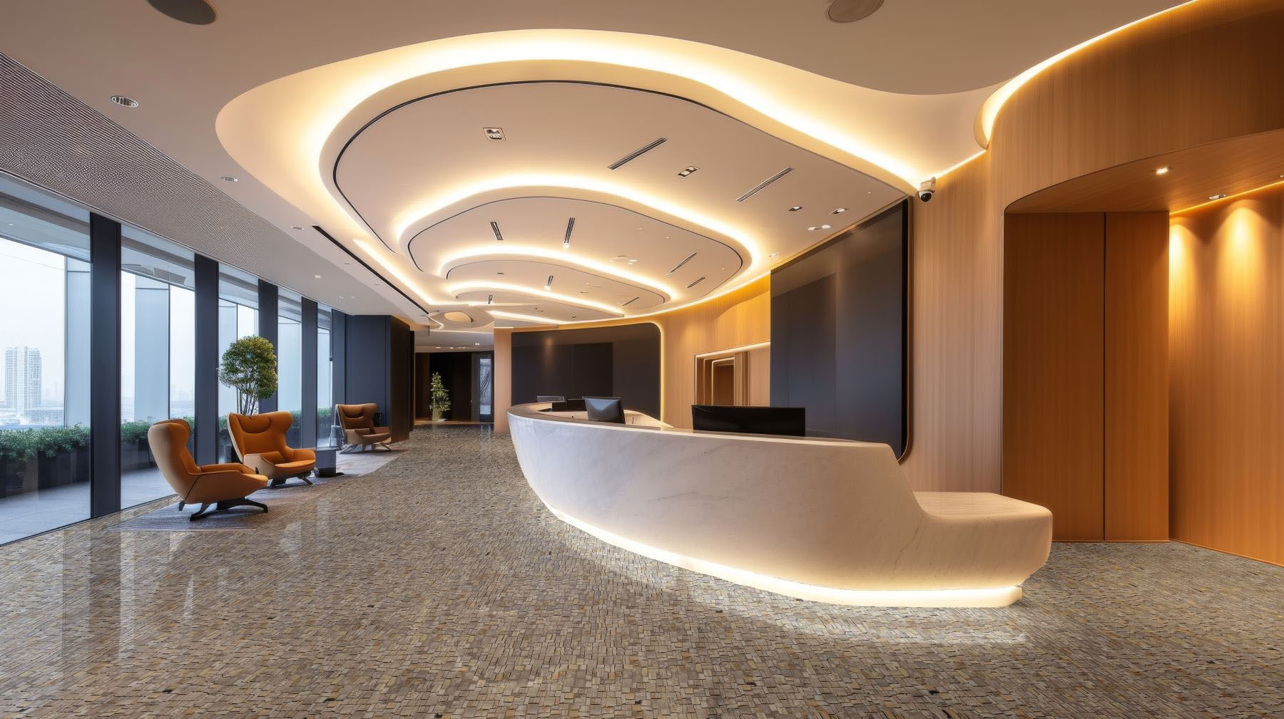 Cubic Fossil Wood Stone  | Clon Digital Tile Catalog