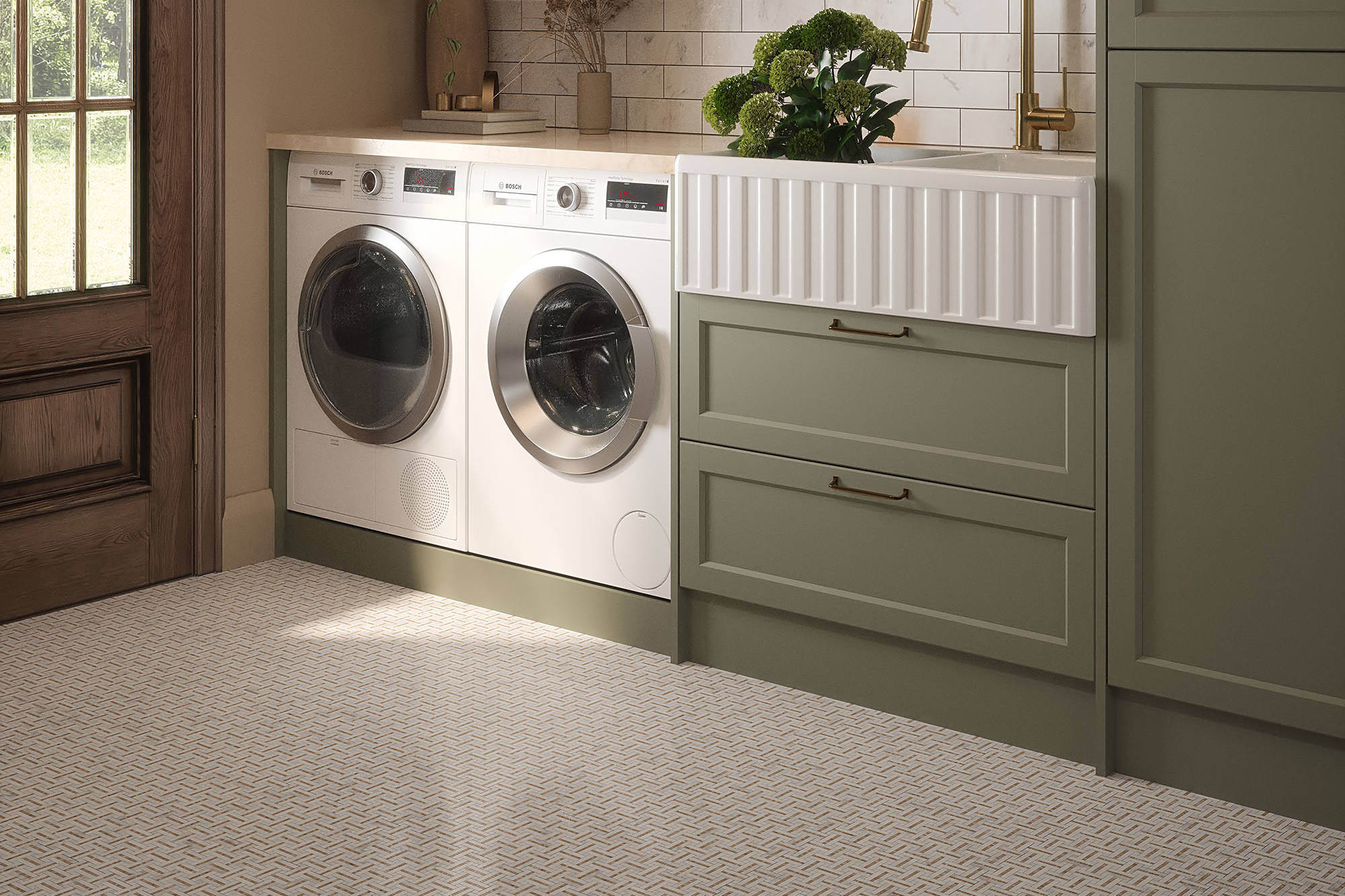 Gazebo Cream Mosaic | Clon Digital Tile Catalog