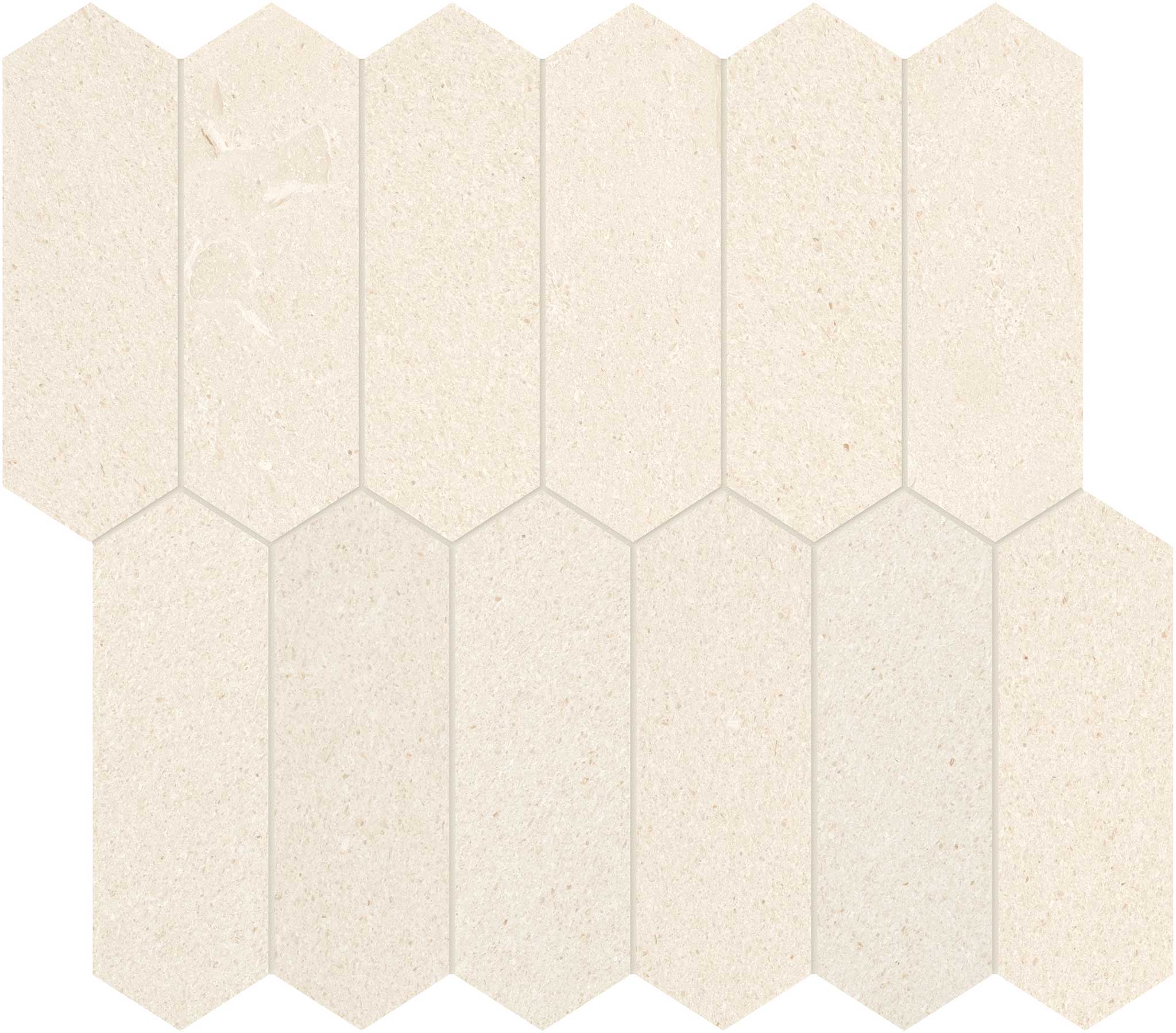 Serene Ivory 2x6 Picket Mosaic | Clon Digital Tile Catalog