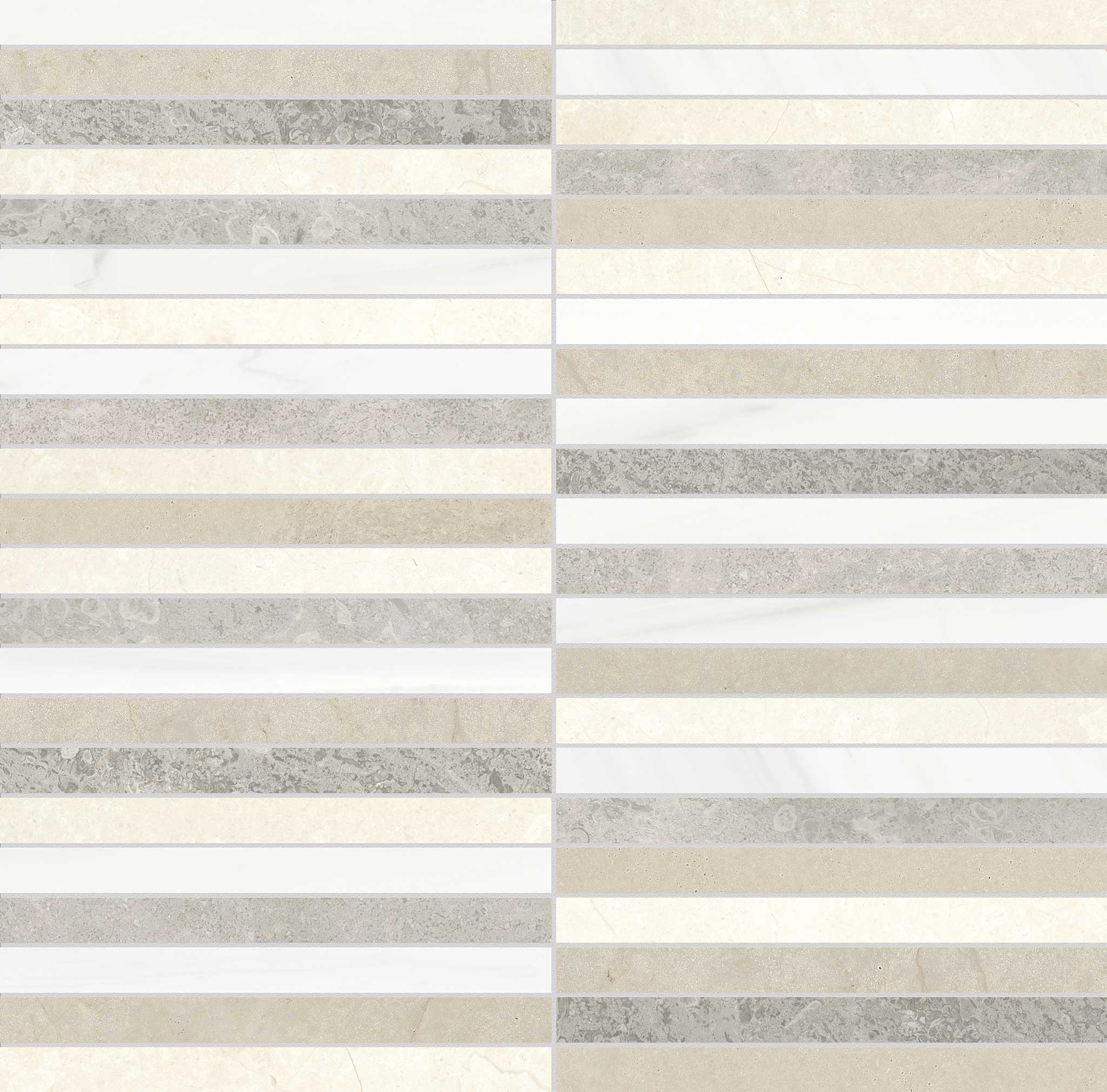 Utopio .5x6 Stacked Dune Mosaic | Clon Digital Tile Catalog
