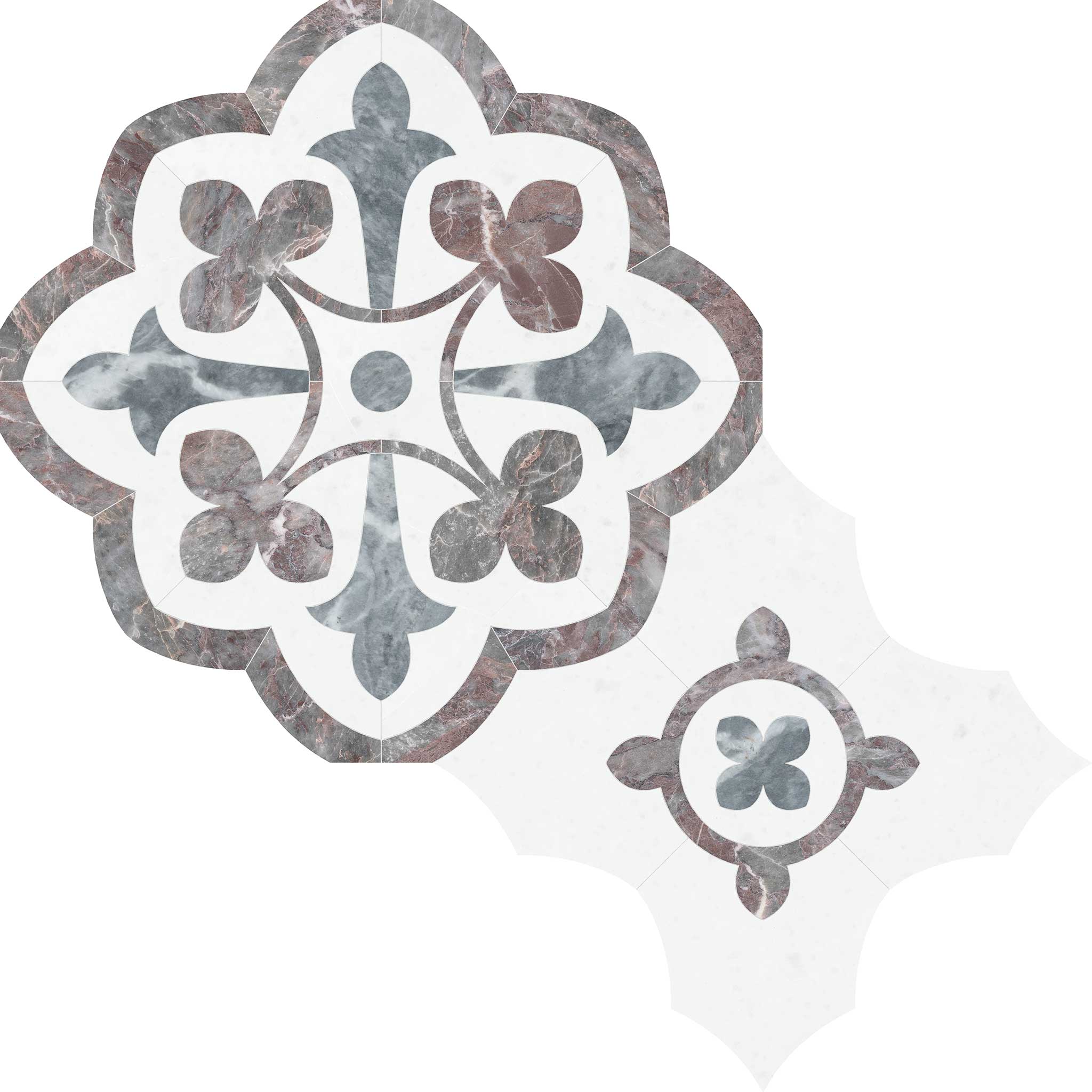 Utopio Fleur Blush Mosaic | Clon Digital Tile Catalog