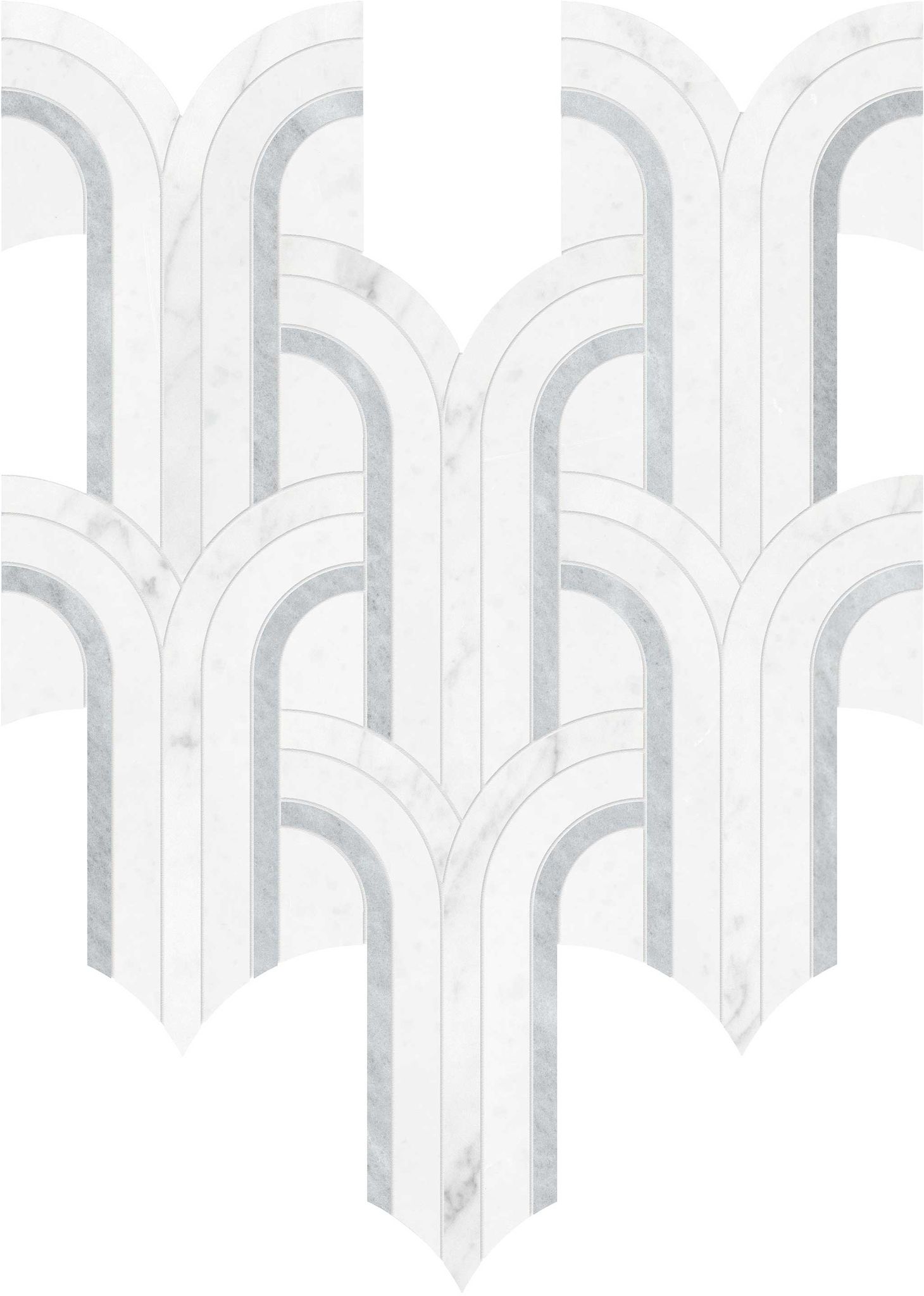 Utopio Florence Dove Stone Mosaic | Clon Digital Tile Catalog