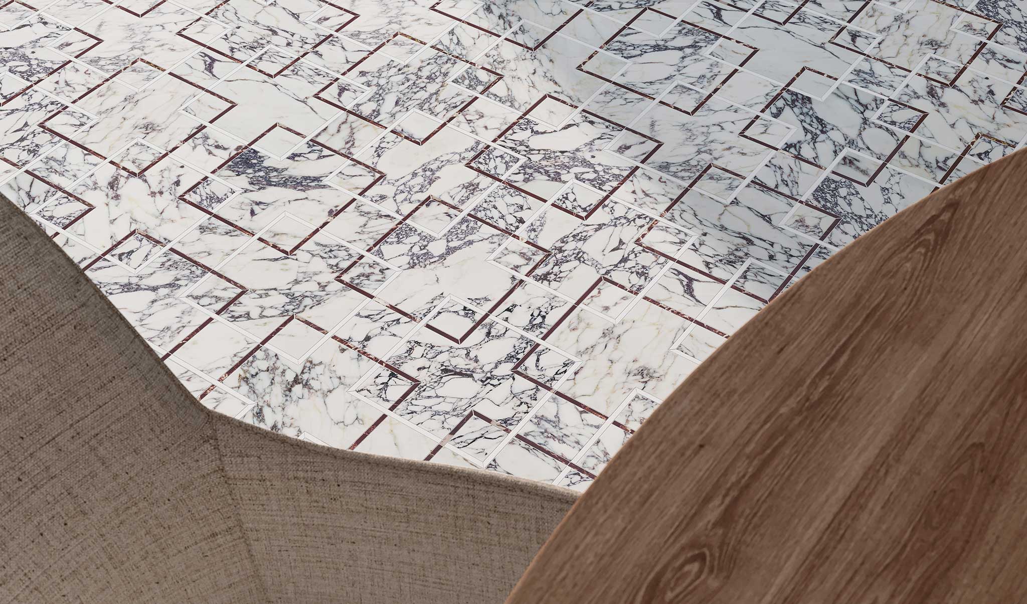 Utopio Schema Orchid Mosaic | Clon Digital Tile Catalog