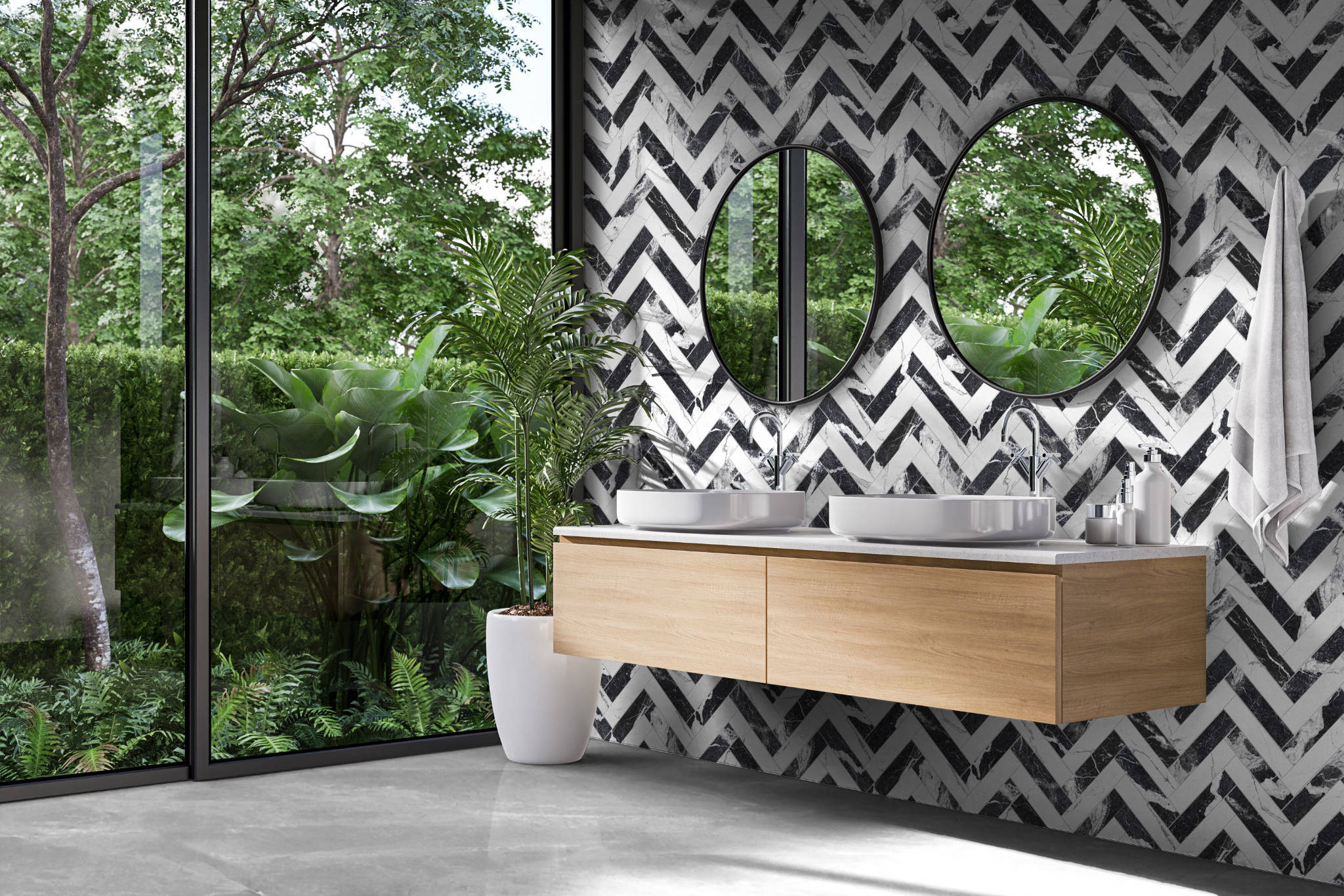 Obsession Nero & Statuario  | Clon Digital Tile Catalog