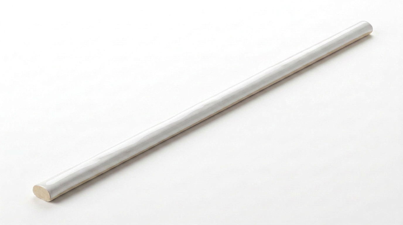 Aruba White Gloss .39x9 Trim | Clon Digital Tile Catalog